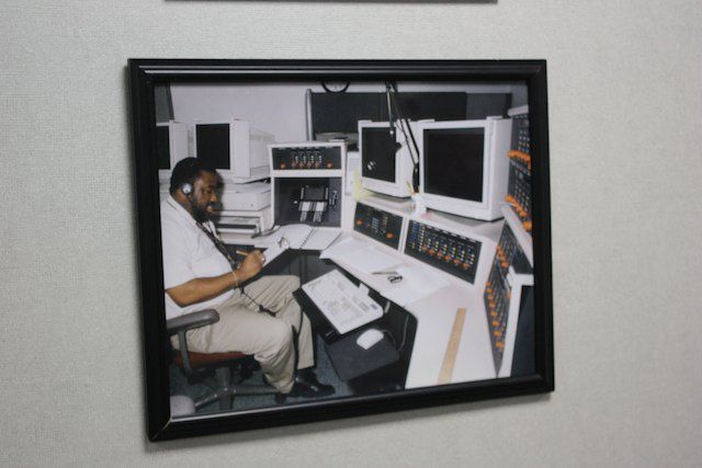 A photo of an older NYPD monitoring system